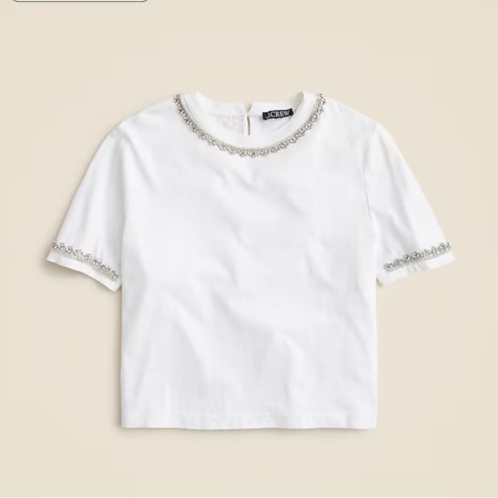 NWT Heavy jersey T-shirt with rhinestones